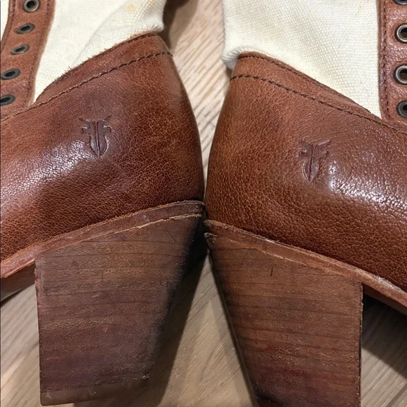 FRYE canvas and leather boots - Picture 12 of 16